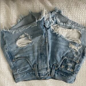 Levi’s ripped shorts
